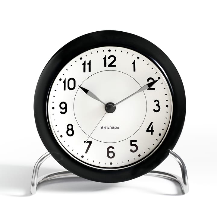 AJ Station table clock, black Arne Jacobsen Clocks