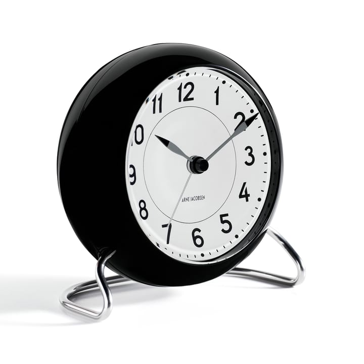 AJ Station table clock, black Arne Jacobsen Clocks