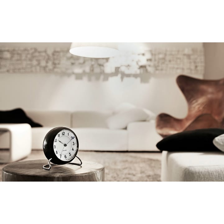 AJ Station table clock, black Arne Jacobsen Clocks