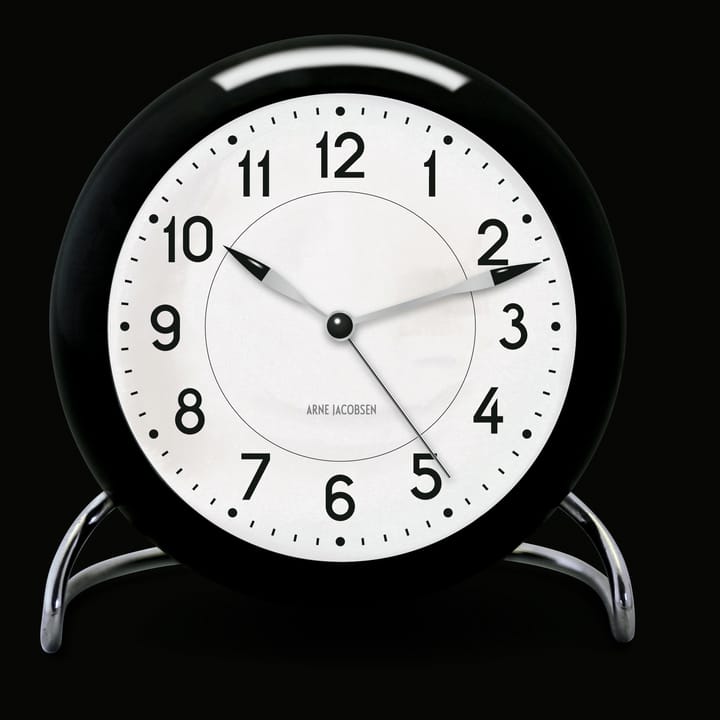 AJ Station table clock, black Arne Jacobsen Clocks