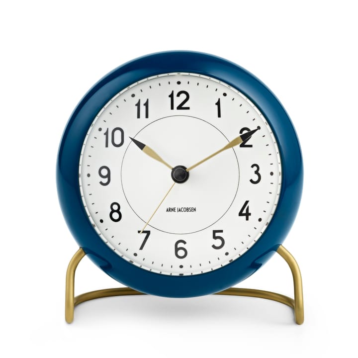 AJ Station table clock petrol blue, petrol blue Arne Jacobsen Clocks