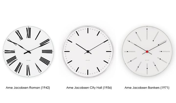 Arne Jacobsen Bankers wall clock, Ø 210 mm Arne Jacobsen Clocks