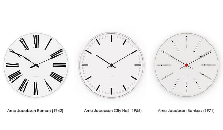 Arne Jacobsen Bankers wall clock, Ø 480 mm Arne Jacobsen Clocks