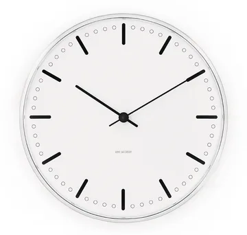 Arne Jacobsen City Hall - White, Ø29 cm - Arne Jacobsen Clocks