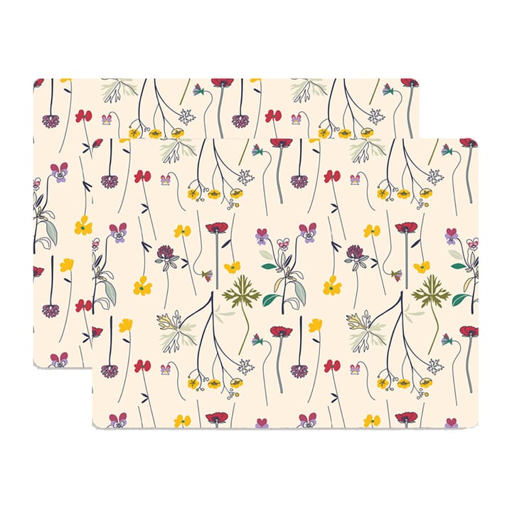 Herbarium placemat 30x40 cm 2-pack - Off-white - Åry Home