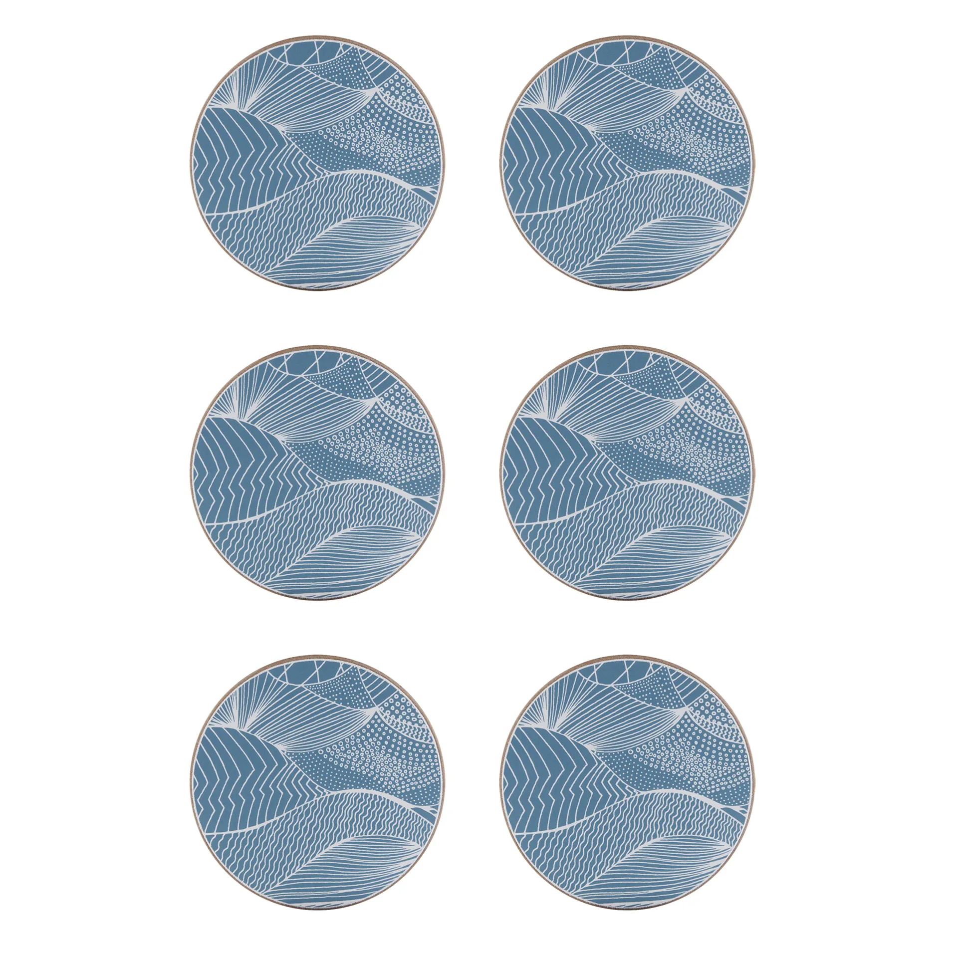 Japanese Landscape coaster 6-pack, Ocean Åry Home