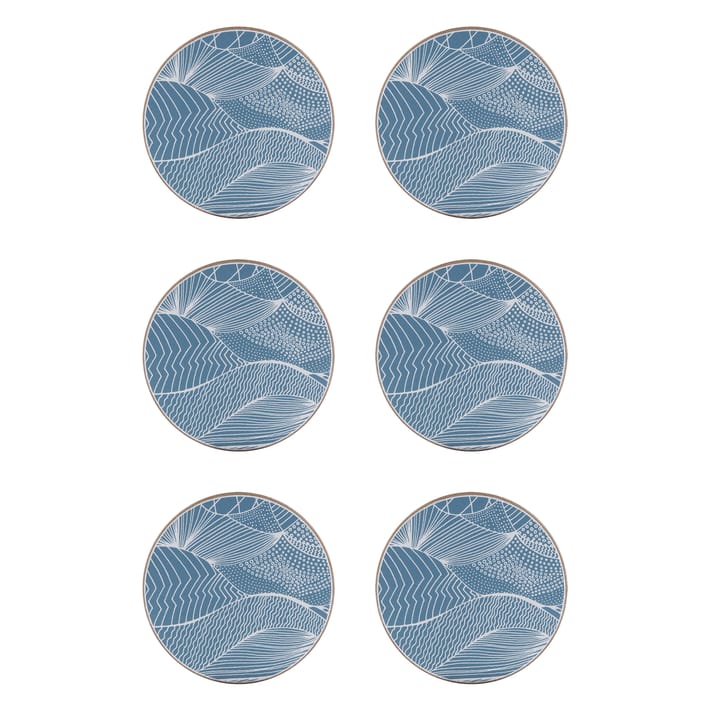 Japanese Landscape coaster 6-pack - Ocean - Åry Home