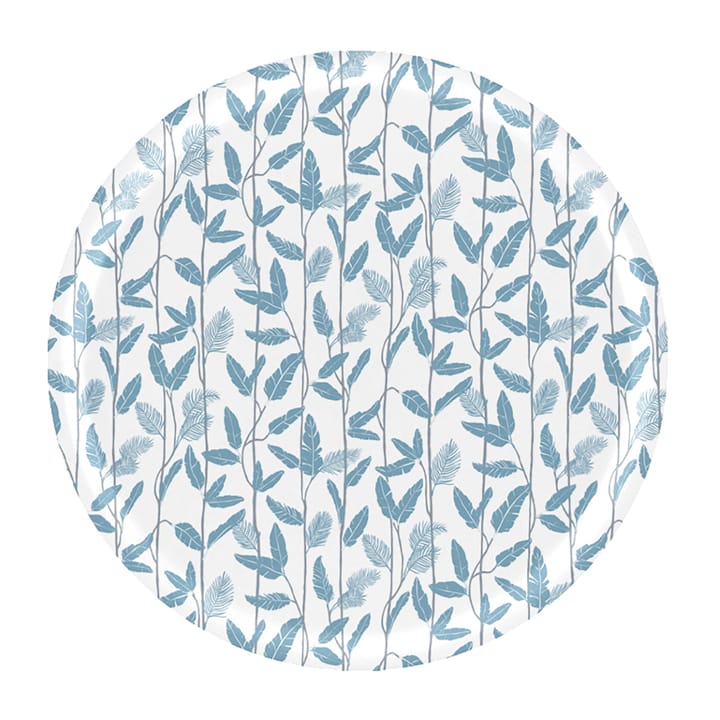 Mougli Blue tray Ø65 cm - Blue-white - Åry Home