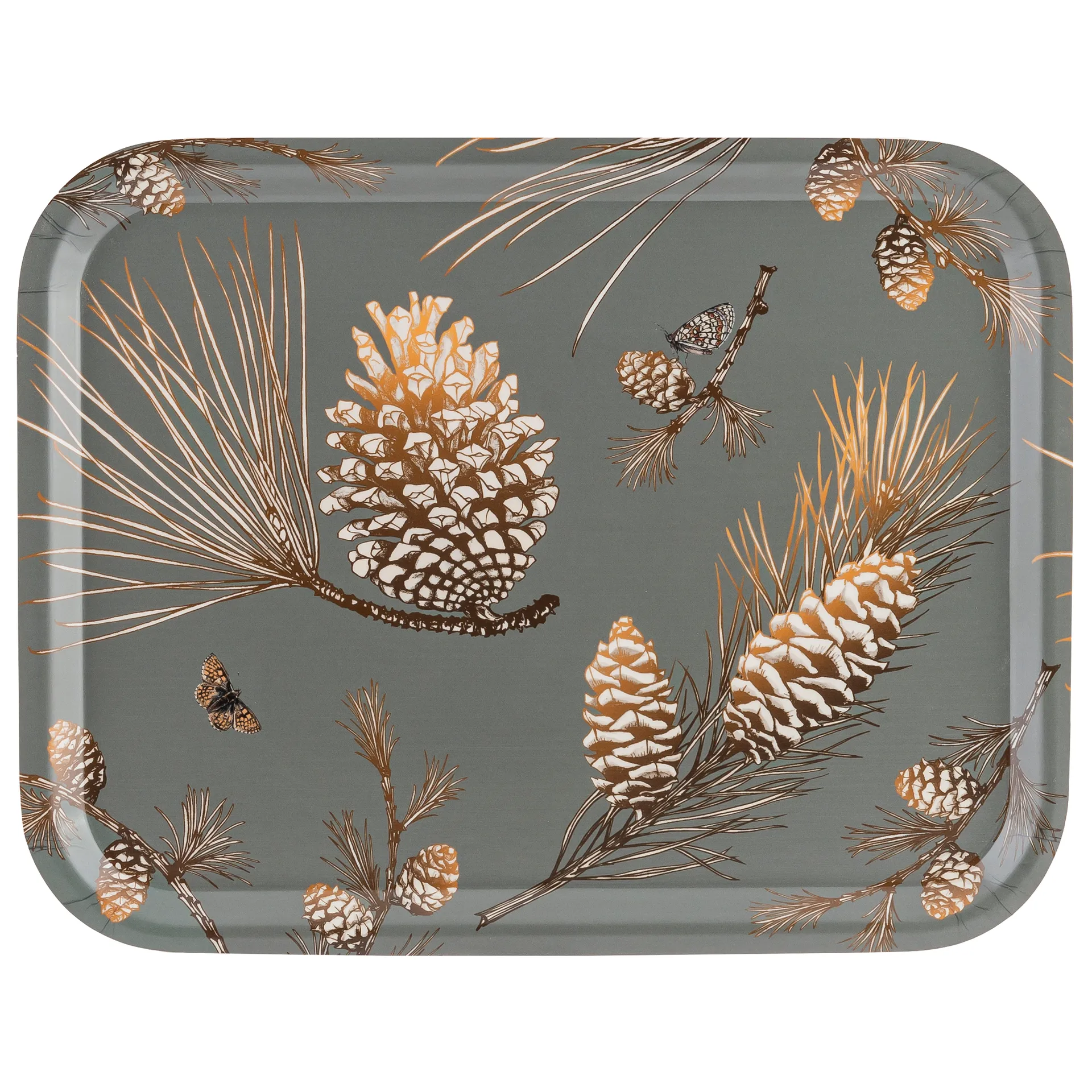Pine Cone tray 28x36 cm, Moss grey Åry Home