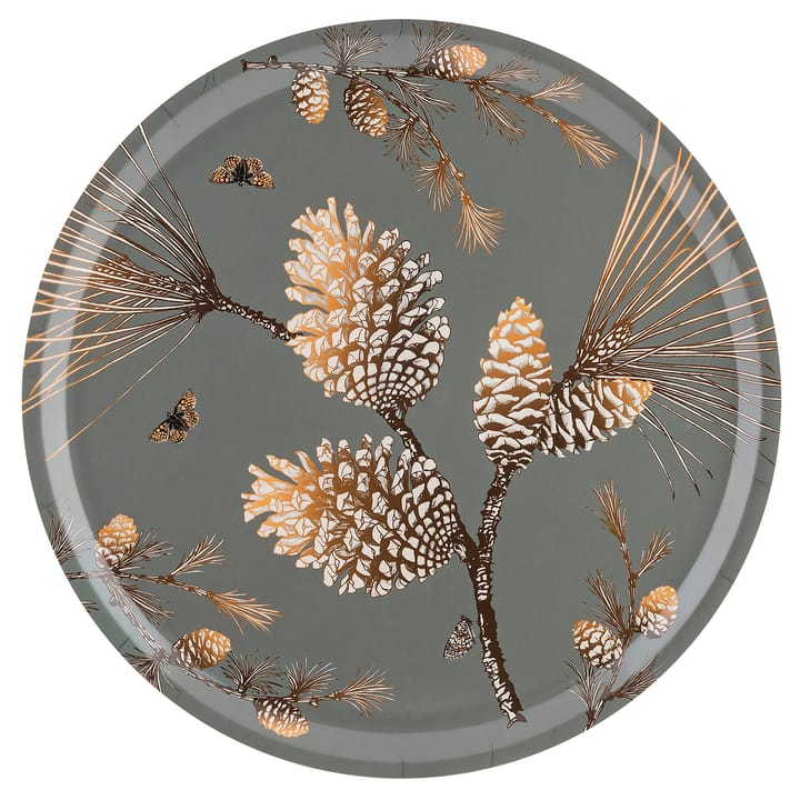 Pine Cone tray Ø 38 cm, Moss grey Åry Home