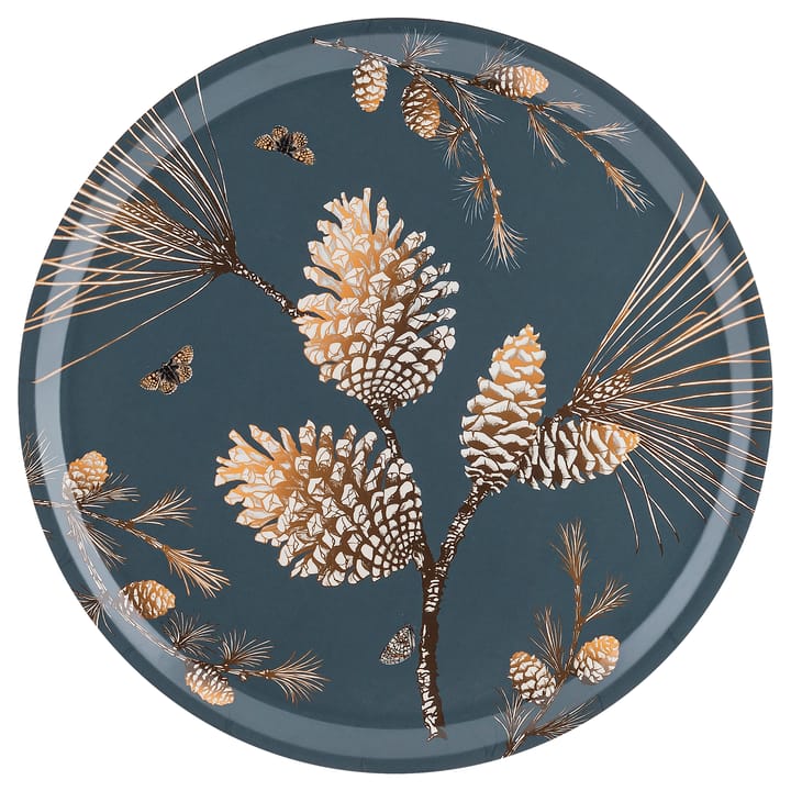 Pine Cone tray Ø 38 cm, Thunder blue Åry Home