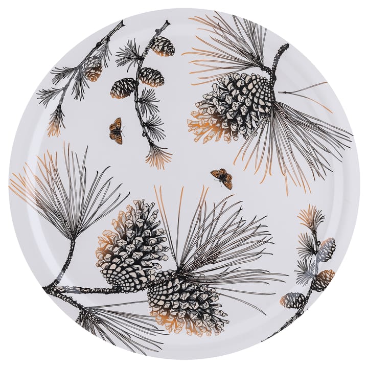 Pine Cone tray Ø 49 cm - Cotton white - Åry Home