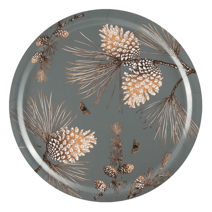 Pine Cone tray  Ø 49 cm, moss grey Åry Home