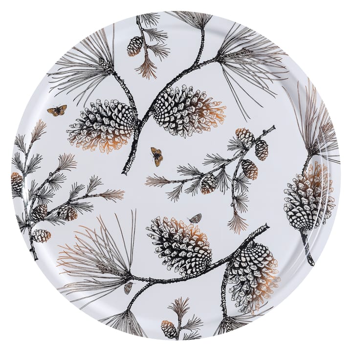 Pine Cone tray Ø 65 cm - Cotton white - Åry Home