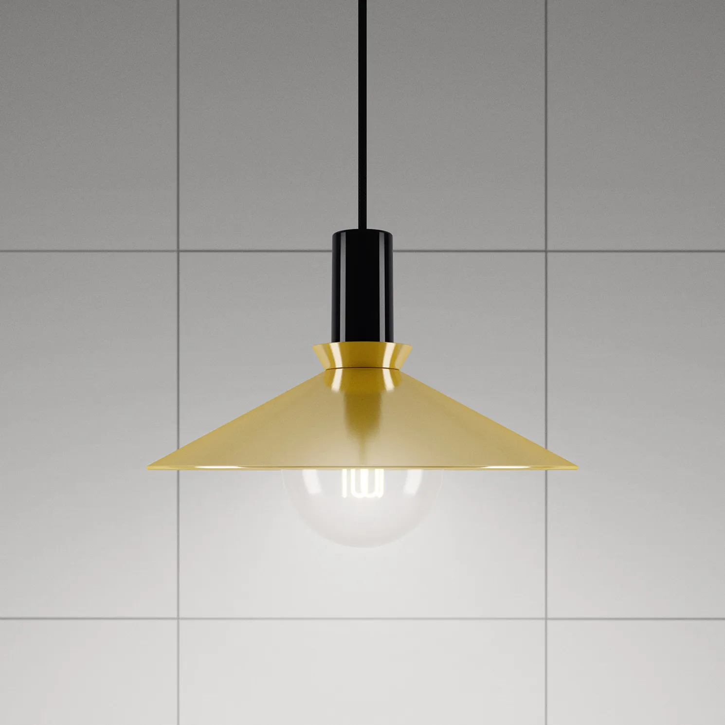Cobbler ceiling lamp, champagne (brass) Ateljé Lyktan