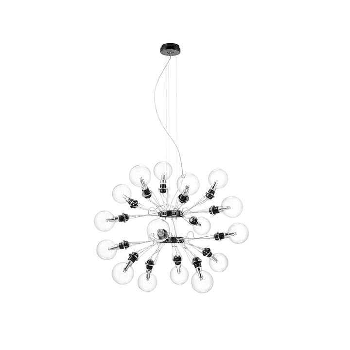 Matrix pendant lamp - Black, 16-arm - Ateljé Lyktan