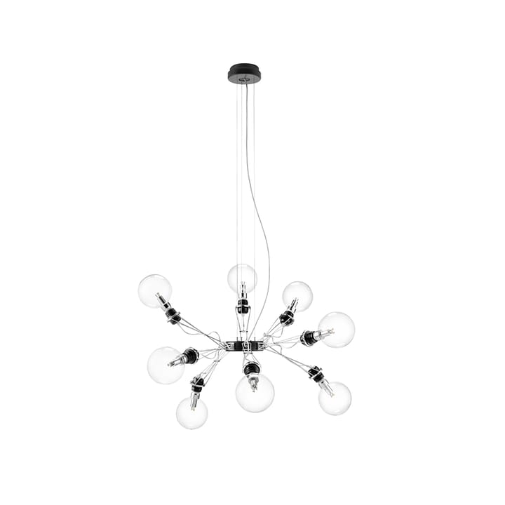 Matrix pendant lamp, Black, 8-arm Ateljé Lyktan