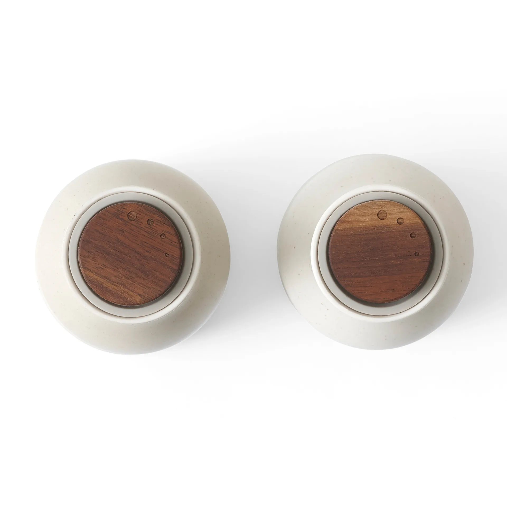 Bottle Grinder spice grinder ceramic 2-pack, Sand (walnut lid) Audo Copenhagen