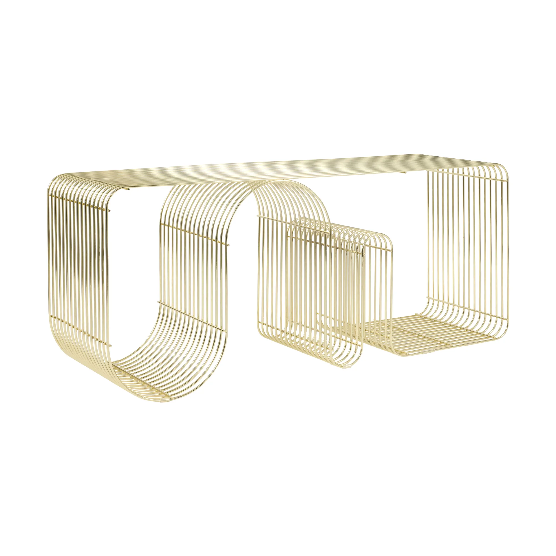 Curva seating bench 100 cm, Gold AYTM