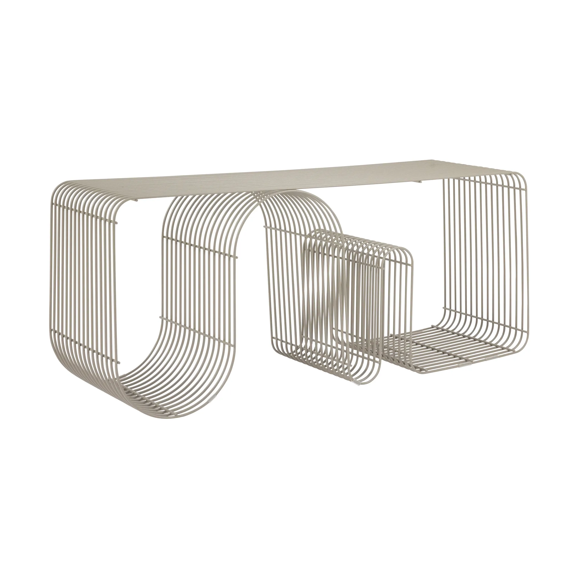 Curva seating bench 100 cm, Taupe AYTM