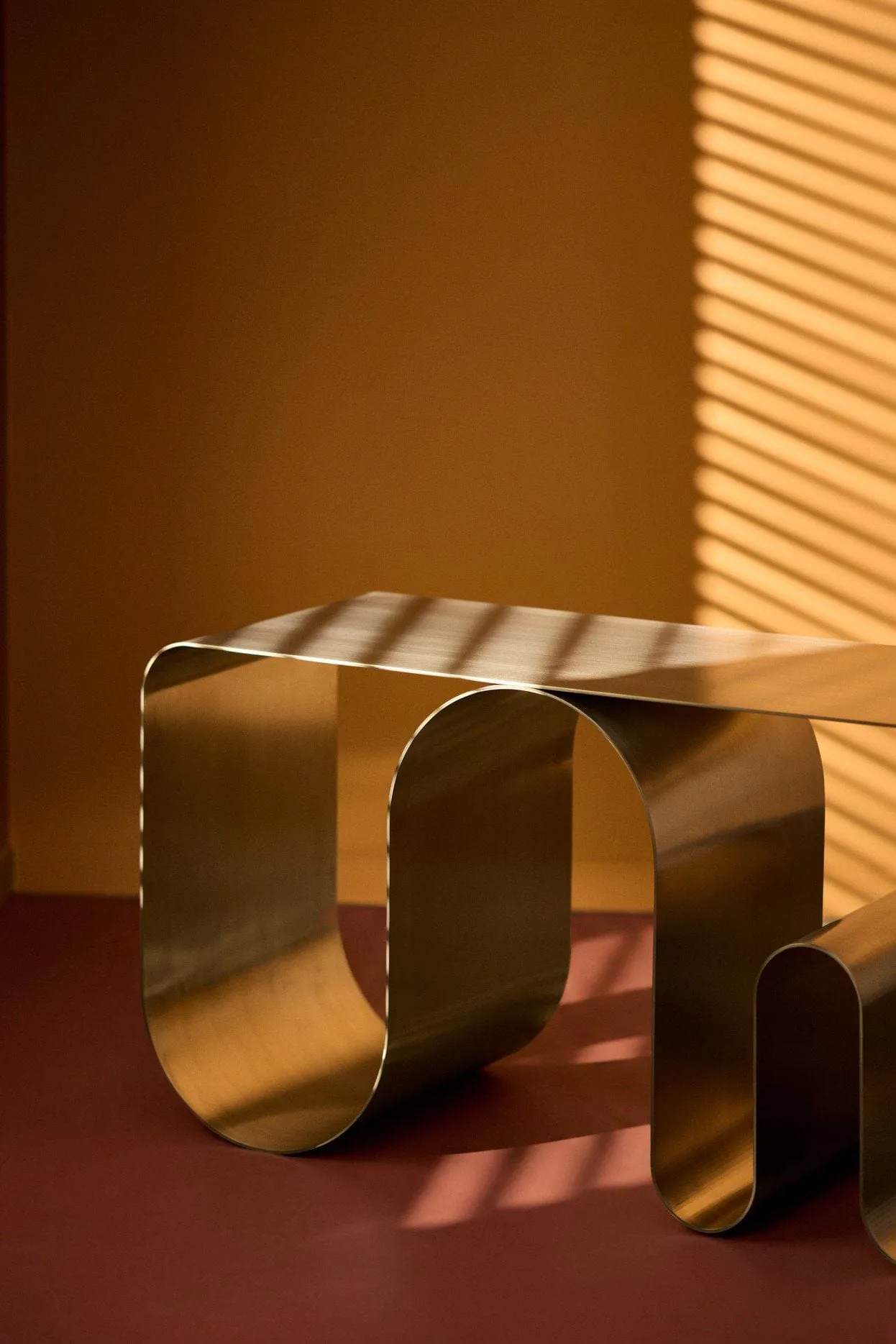 Curva solid bench, Silver-coloured, 100 cm AYTM
