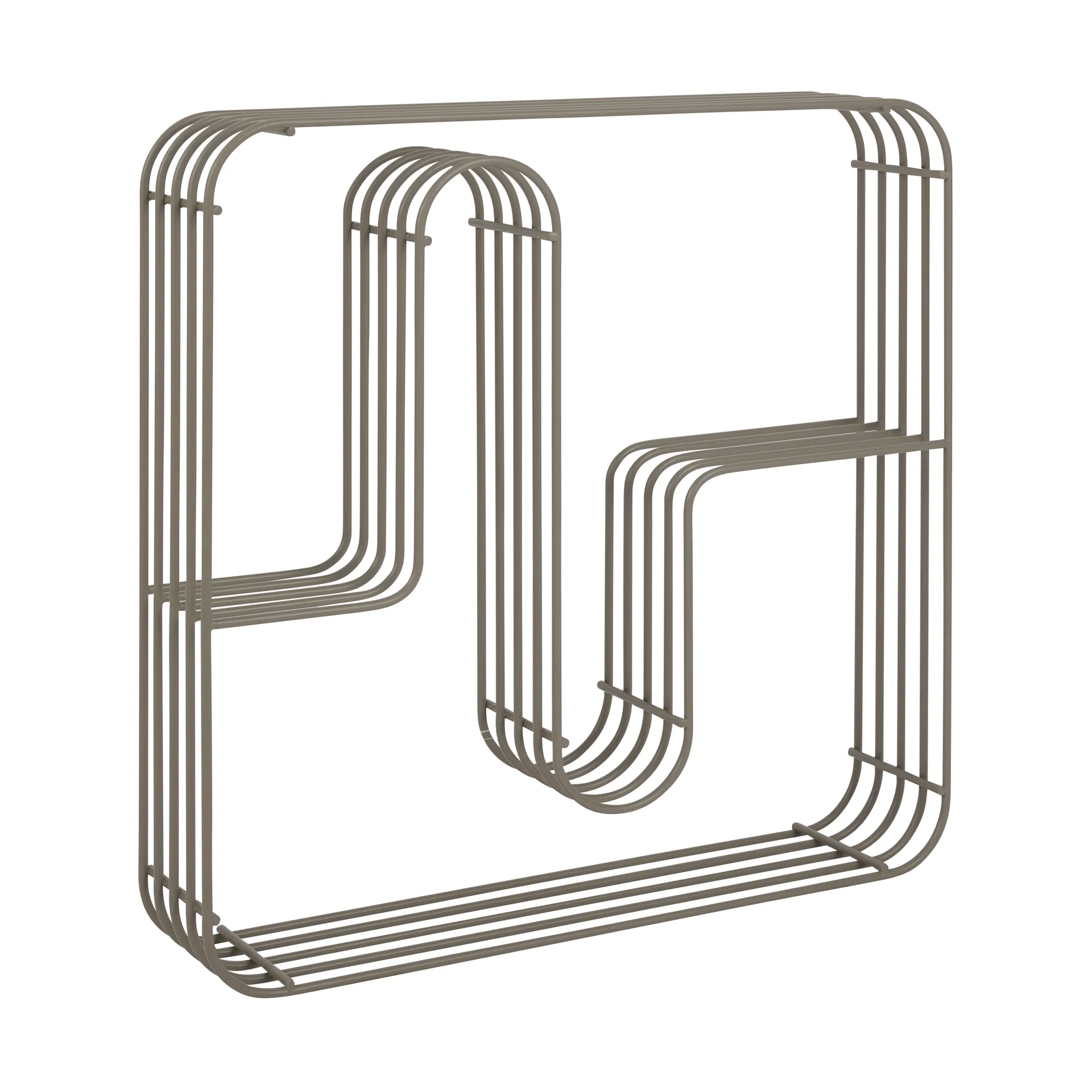 Curva wall shelf square, Taupe AYTM