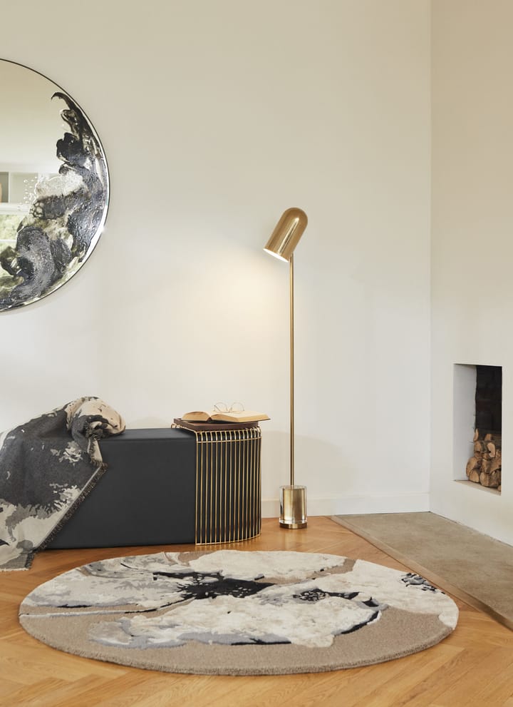 Floreo rug Ø200 cm, White-grey AYTM