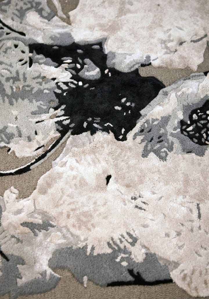 Floreo rug Ø200 cm, White-grey AYTM