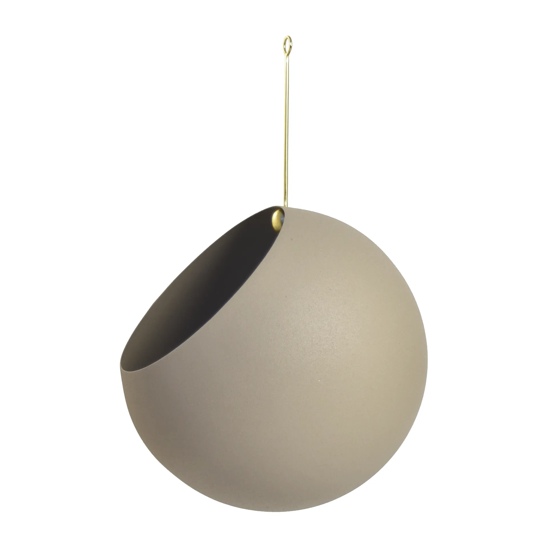 GLOBE hanging pot Ø21 cm h32 cm, Taupe AYTM