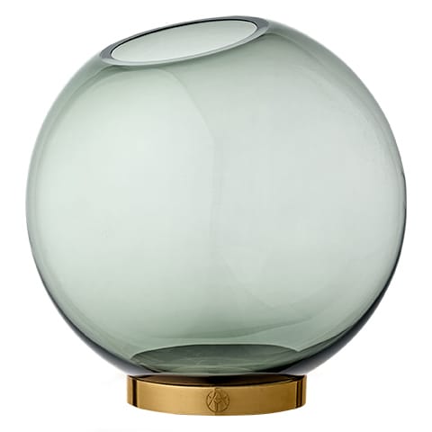 Globe vase large, green-brass AYTM