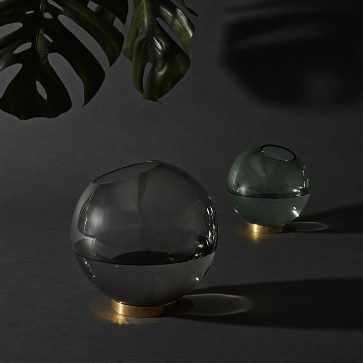Globe vase medium, green-brass AYTM