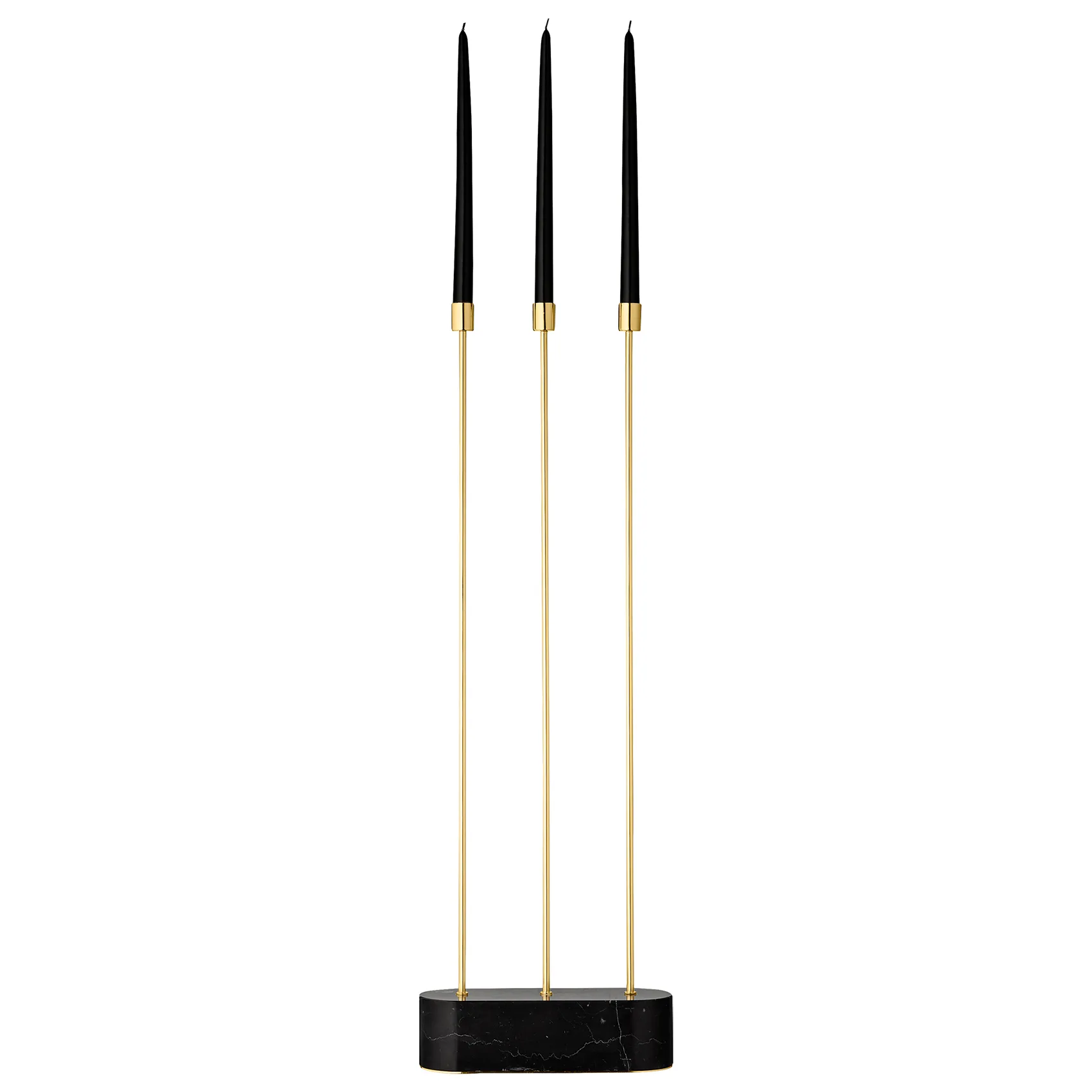 Grasil floor candle sticks, black-gold AYTM