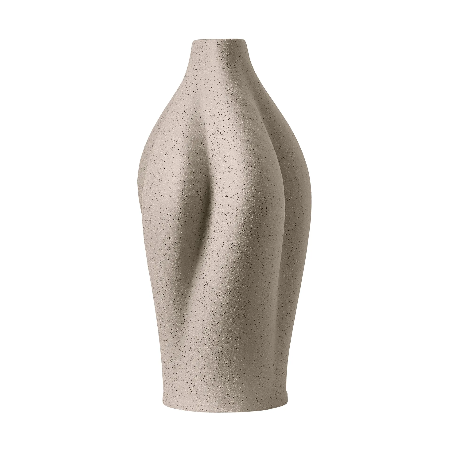 Saltare vase, Taupe, Ø13.8x30 cm AYTM