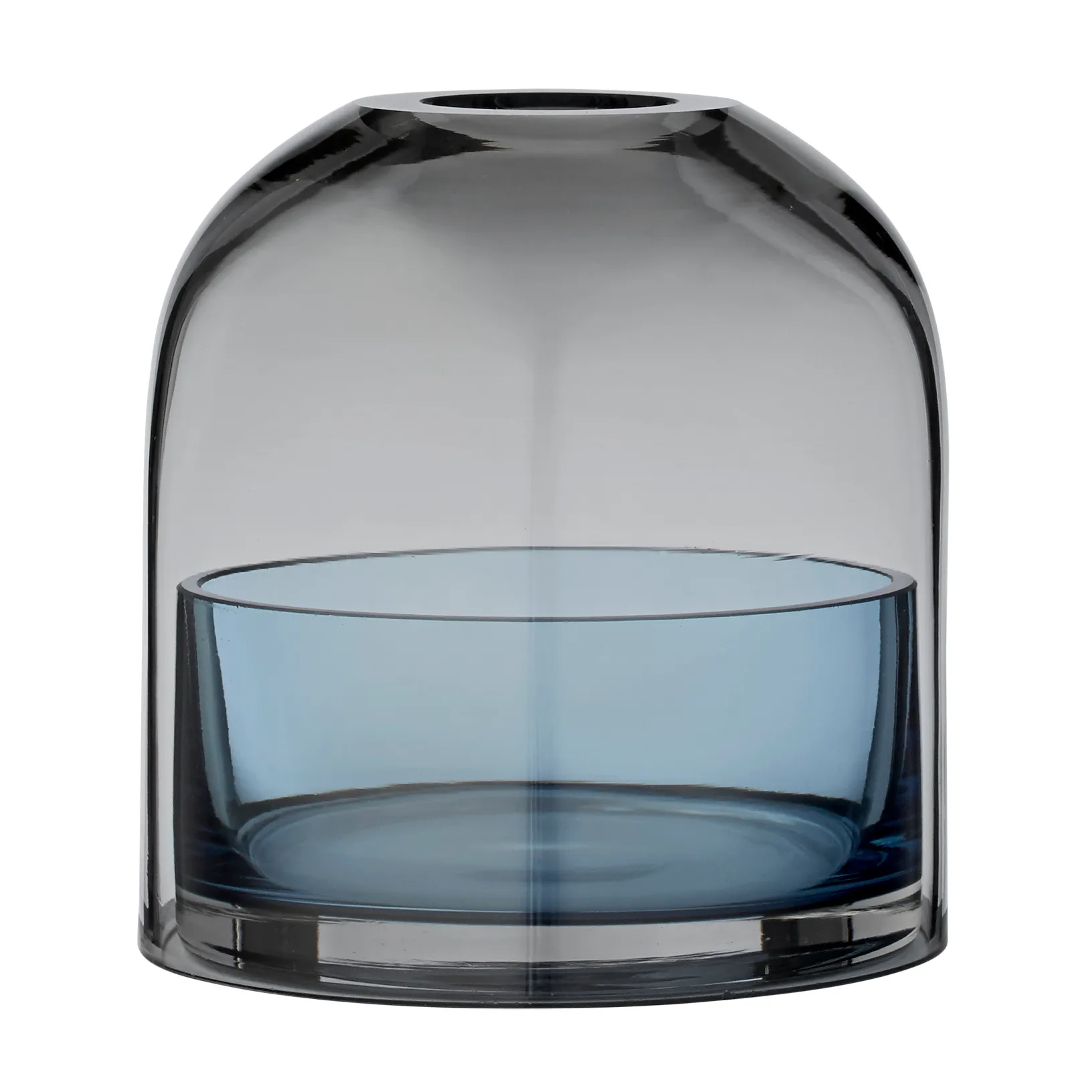 Tota candleholder, black-navy blue AYTM