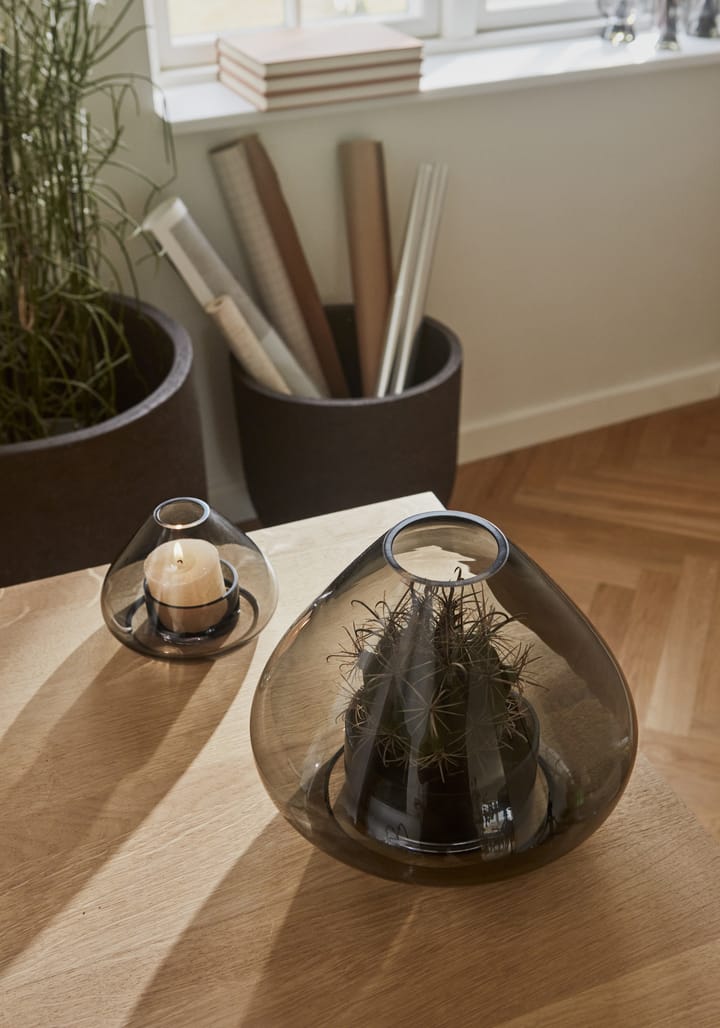 Uno lantern-vase 12 cm, Black AYTM