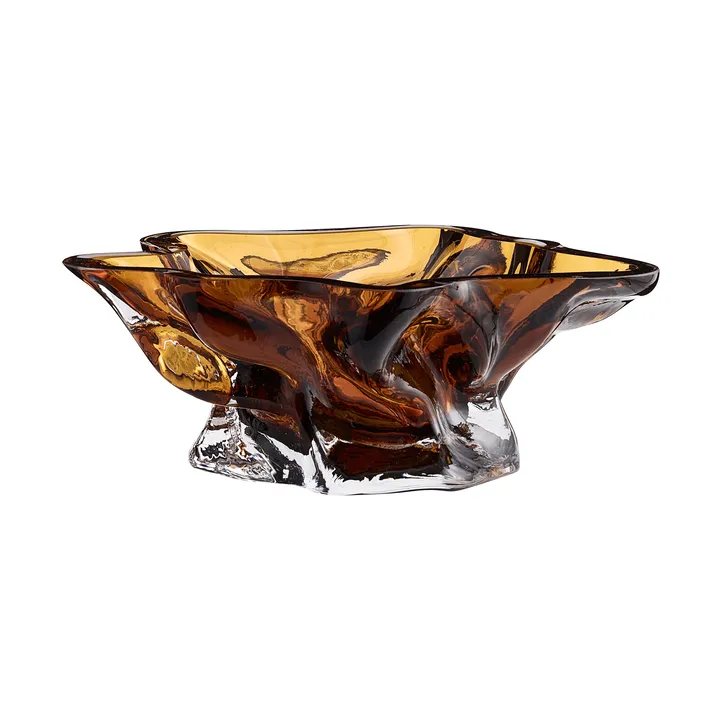 Vena decorative bowl - Amber - AYTM