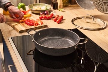 Salina Ceramic Granite serving pan with glass lid - 28 cm - Ballarini