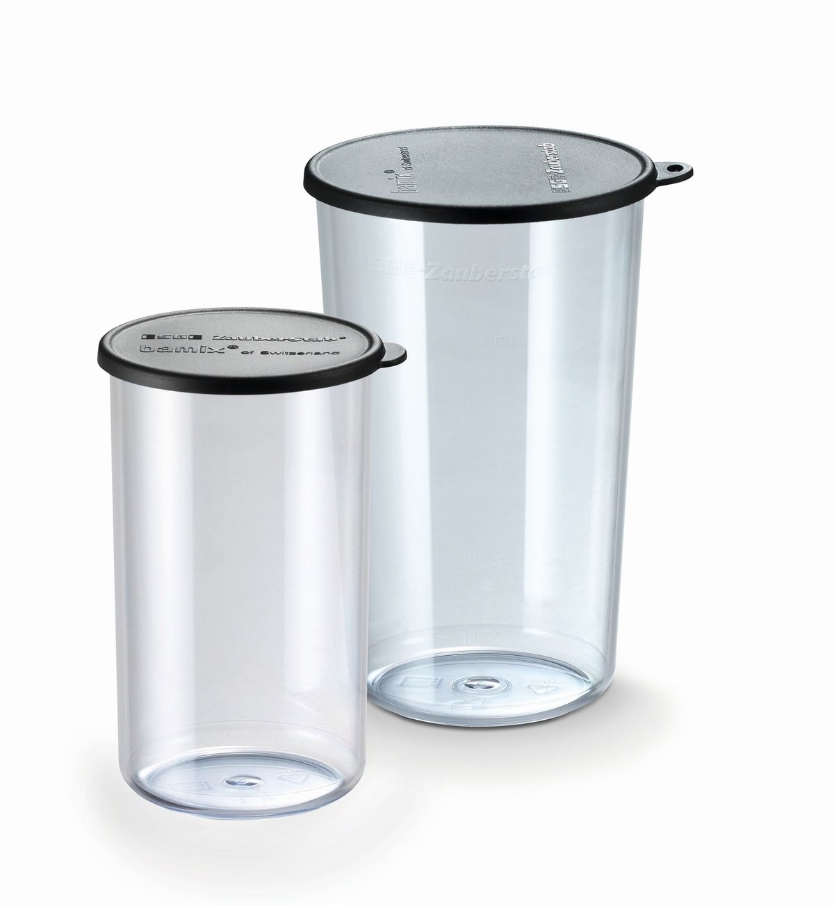 Bamix Mixing cups with lid 400+600ml for bamix Transparent