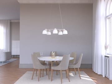 Bird chandelier Ø95.3 cm - Sand-brass-opal glass - Belid