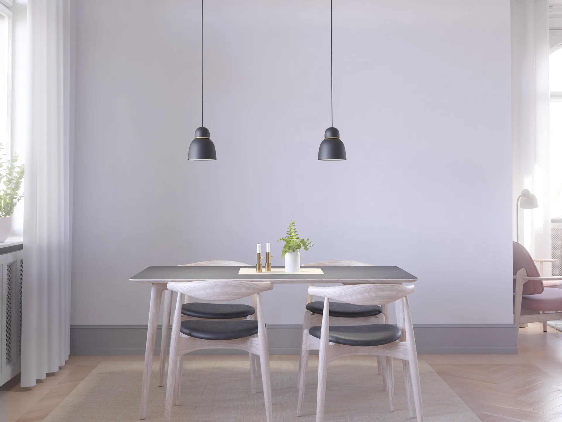 Bird pendant Ø17.3 cm, Black-brass Belid