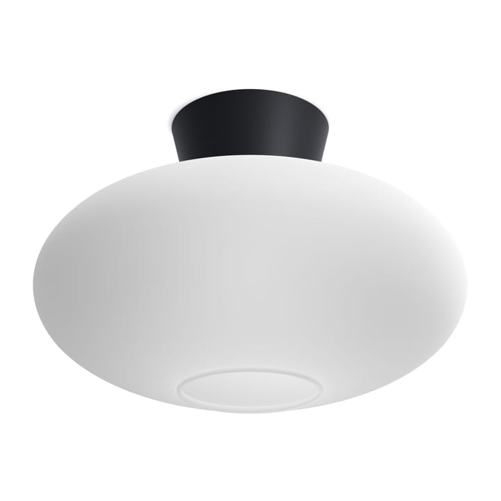 Bullo ceiling lamp XL opal glass Ø38 cm - Matt black - Belid