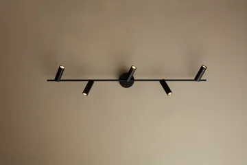 Cato Slim spotlight rail 5 - Matt black-LED - Belid