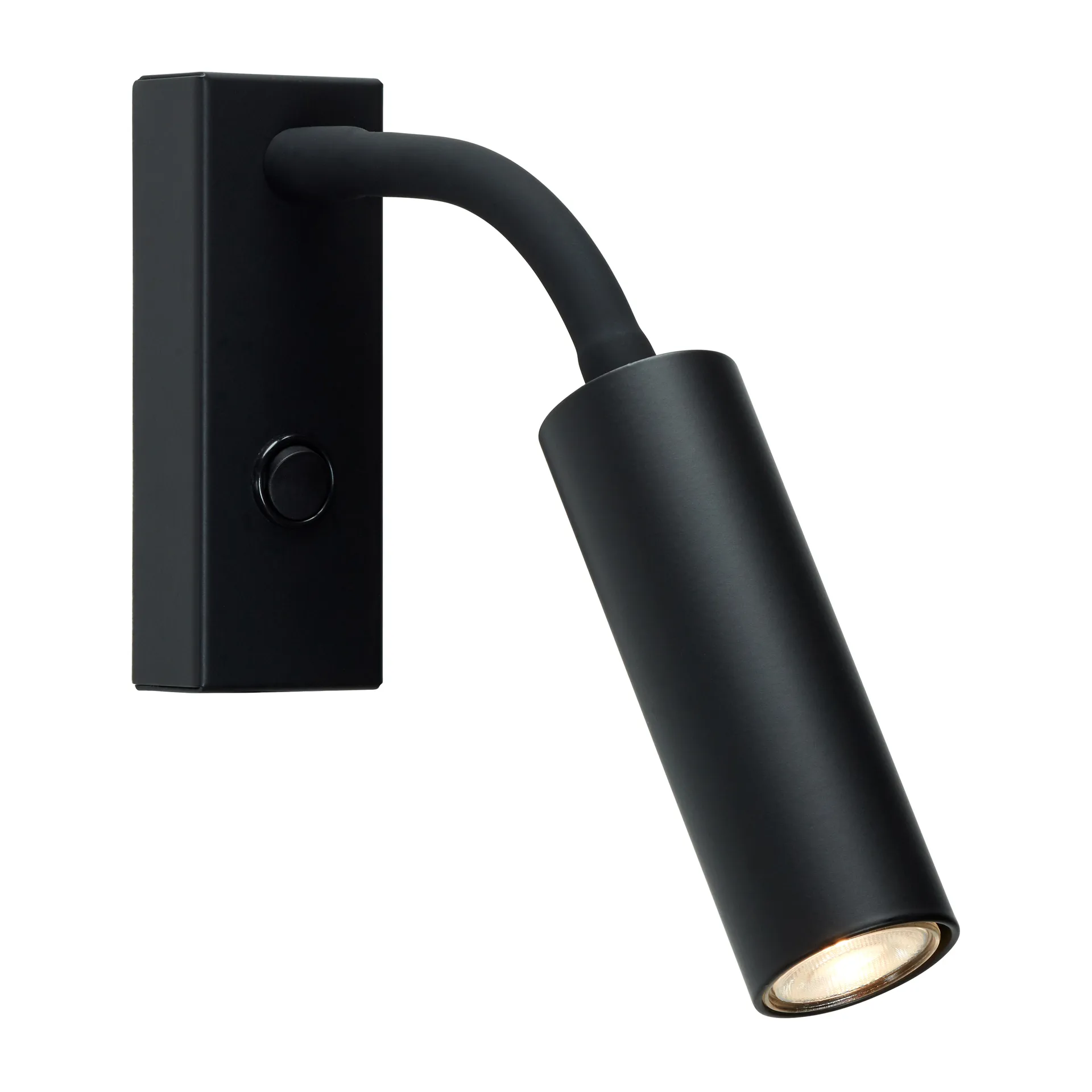 Cato Slim wall lamp flexarm, Matt black Belid
