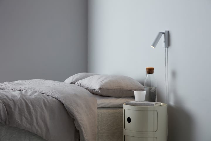 Cato Slim wall lamp, Matt white-LED Belid