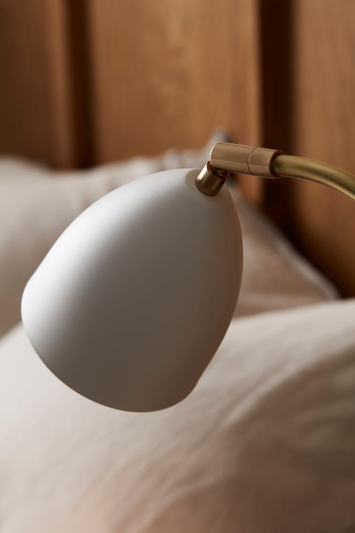 Deluxe table lamp, white, brass Belid