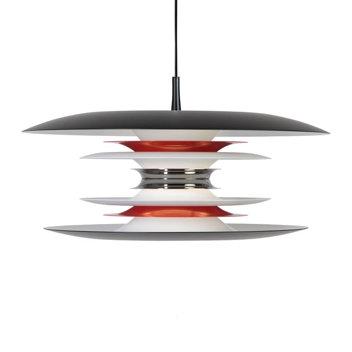 Diablo ceiling lamp Ø50 cm - Matte black-smooth red - Belid