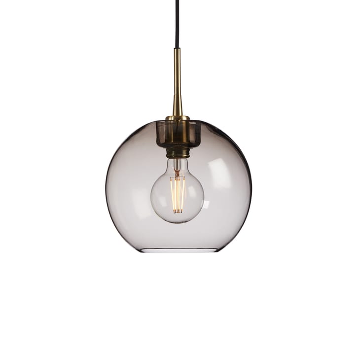 Gloria pendant lamp Ø26 cm - brass-smoke coloured glass - Belid