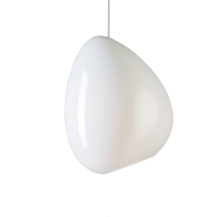 Ocean ceiling lamp opal glass - white textile cord - Belid