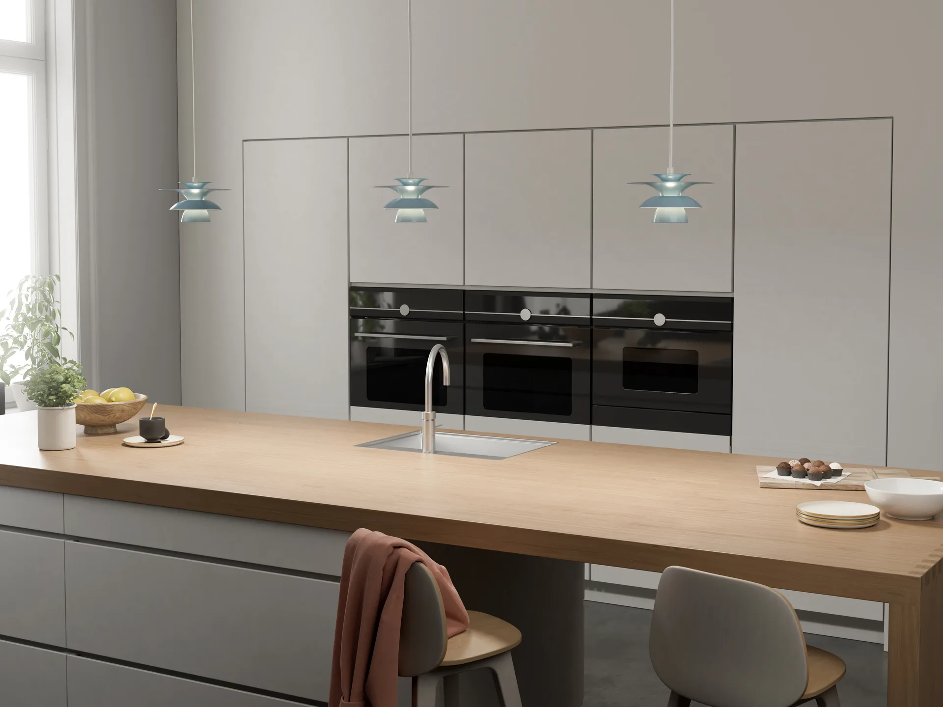 Picasso pendant lamp Ø18 cm, Ice blue Belid