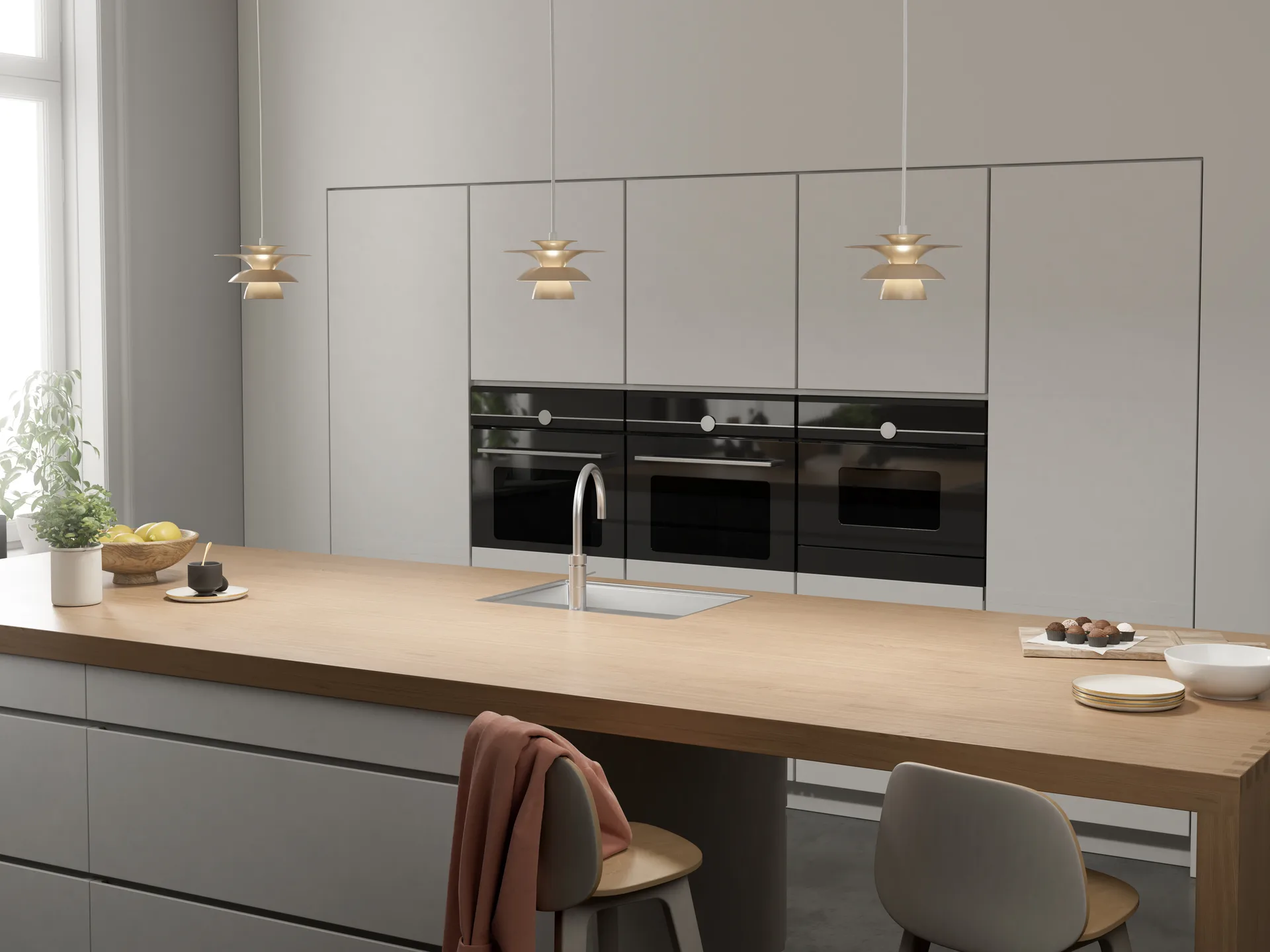 Picasso pendant lamp Ø18 cm, Nougat Belid